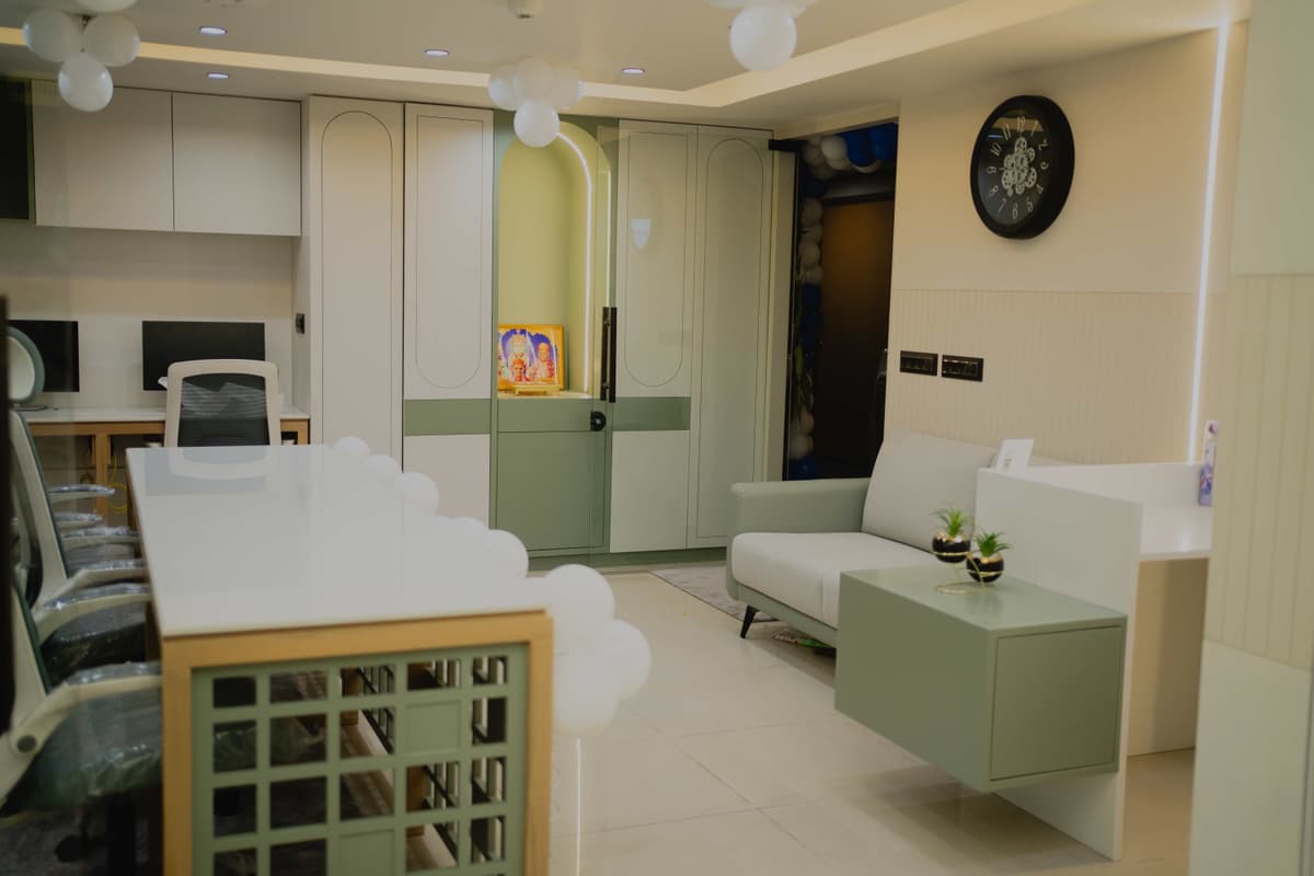 Pujara & Co modern office reception welcoming new team members